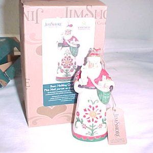 Jim Shore "Santa with Cat and Kittens" Christmas Tree Ornament WITH Box 2022